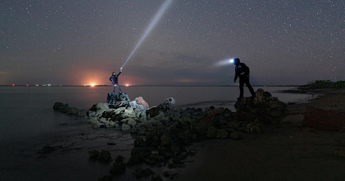 Encuentro bajo las estrellas: un diálogo de luz con el cosmos.