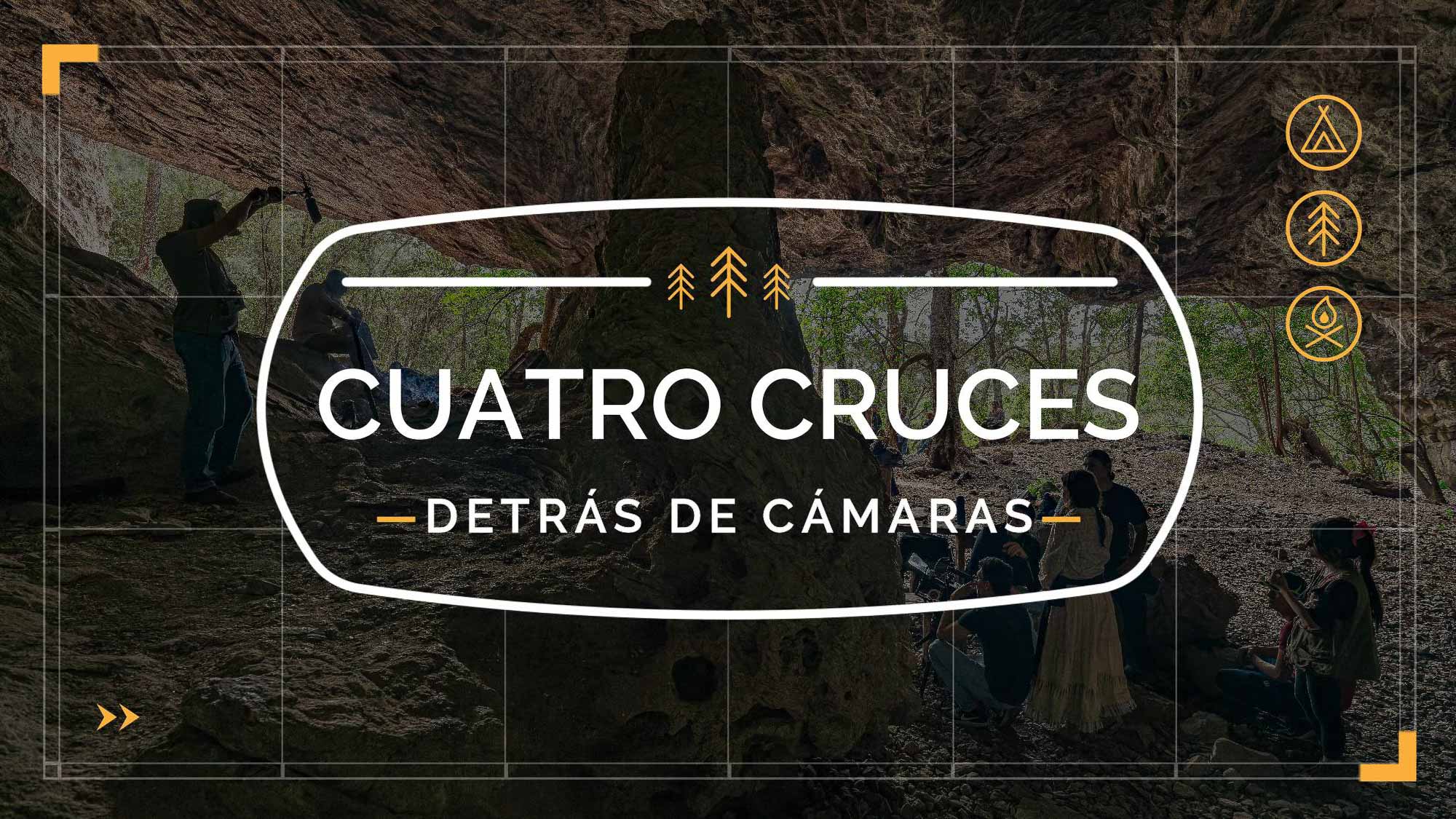 Detrás de cámaras del cortometraje "Cuatro Cruces" en Surutato